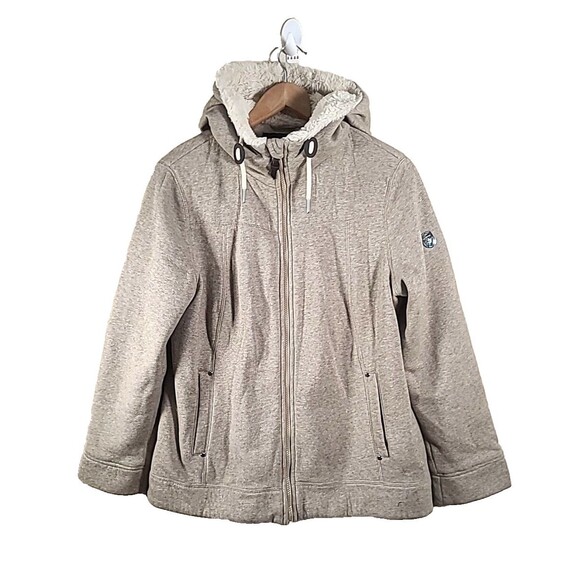 1 Madison Expedition Women's Knit Full Zip Hood Jacket Large - Picture 16 of 16